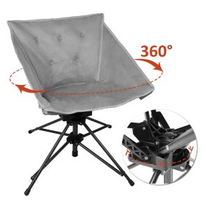 Zenree Folding Outdoor Swivel Chair