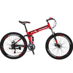 Eurobike 26-inches full-suspension foldable mountain bicycle