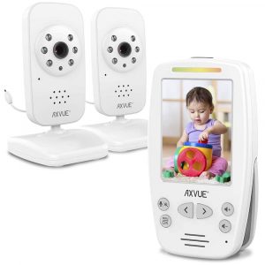 Axvue Video Baby Monitor Model E662 w/ 2 Cameras