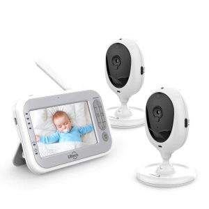 LBtech Baby Monitor with 2 Cameras & 4.3" LCD