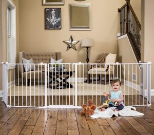 Regalo 192-Inch Adjustable Super Wide Play Yard with Baby Gate