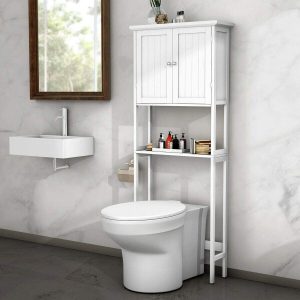 BestComfort Adjustable Over-The-Toilet Storage Cabinet