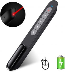DinoFire Wireless Presenter Remote with Air Mouse