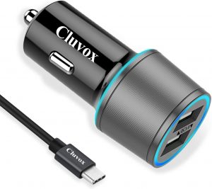 Cluvox Rapid USB C Car Charger