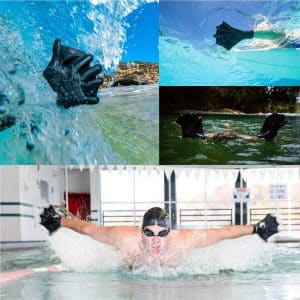 Darkfin Webbed Natural Latex Paddle Swimming Gloves