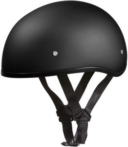 Daytona Motorcycle Half Helmet Skull Cap W/O Visor