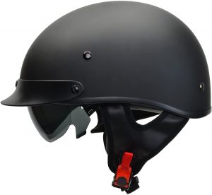 Vega Warrior Motorcycle Half Helmet with Sunshield