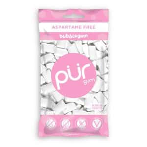 Xylitol PUR 100% Pack of 1 Sugarless Bubble Gum