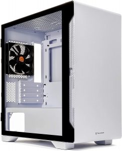 Thermaltake S100 Tempered Micro-ATX Mini-Tower Glass Snow Edition Computer Case