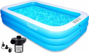 Toysical Inflatable Pool for Kids and Adults with Pump