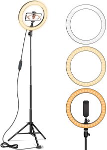AIXPI Ring Light 67 inches Tripod Stand and Phone Holder