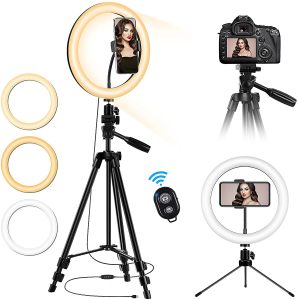 TBJSM Tripod Stand with 10'' Ring Light