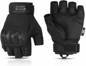 Glove Station- Fingerless Knuckle Tactical Gloves for Men