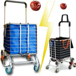 Foldable Jumbo Shopping Cart for Groceries
